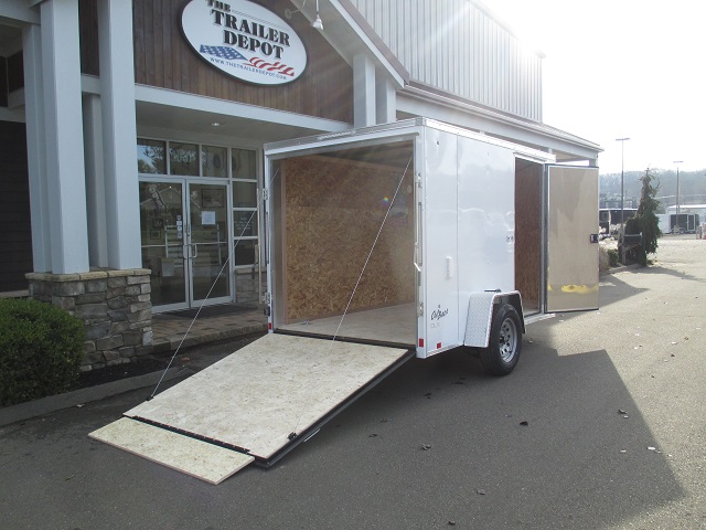 large pace american v-nose enclosed cargo trailer